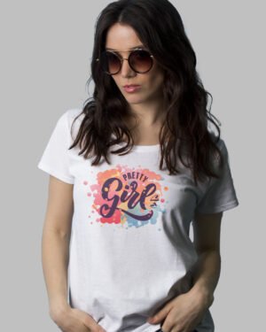 Pretty Girl | Vichitraa T-Shirts | Women Round Neak T-Shirt
