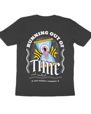 Running out of Time | Vichitraa T-Shirts | Men Round Neak T-Shirts | Back print