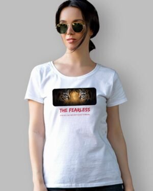 The fearless | Vichitraa T-Shirts | Women Round Neak T-Shirt